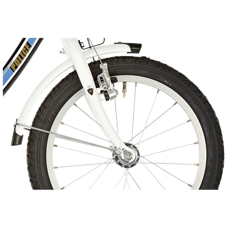 Dziecięcy Rower 18 Policja Koła Boczne 5+ Chłopiec