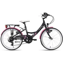 Dziewczęcy Rower Miejski 20 Oświetlenie Lekki ALU