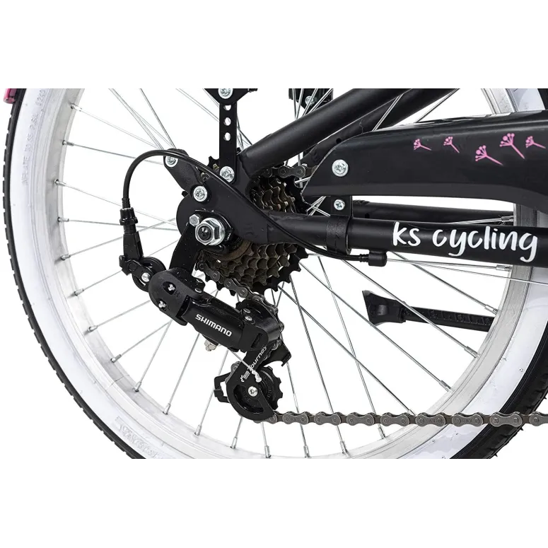 Dziewczęcy Rower Miejski 20 Oświetlenie Lekki ALU