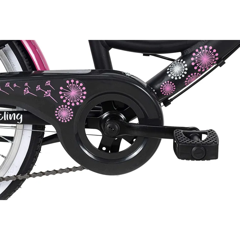 Dziewczęcy Rower Miejski 20 Oświetlenie Lekki ALU