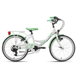 Dziewczęcy Rower Miejski 20 ALU 7 Biegów Światła