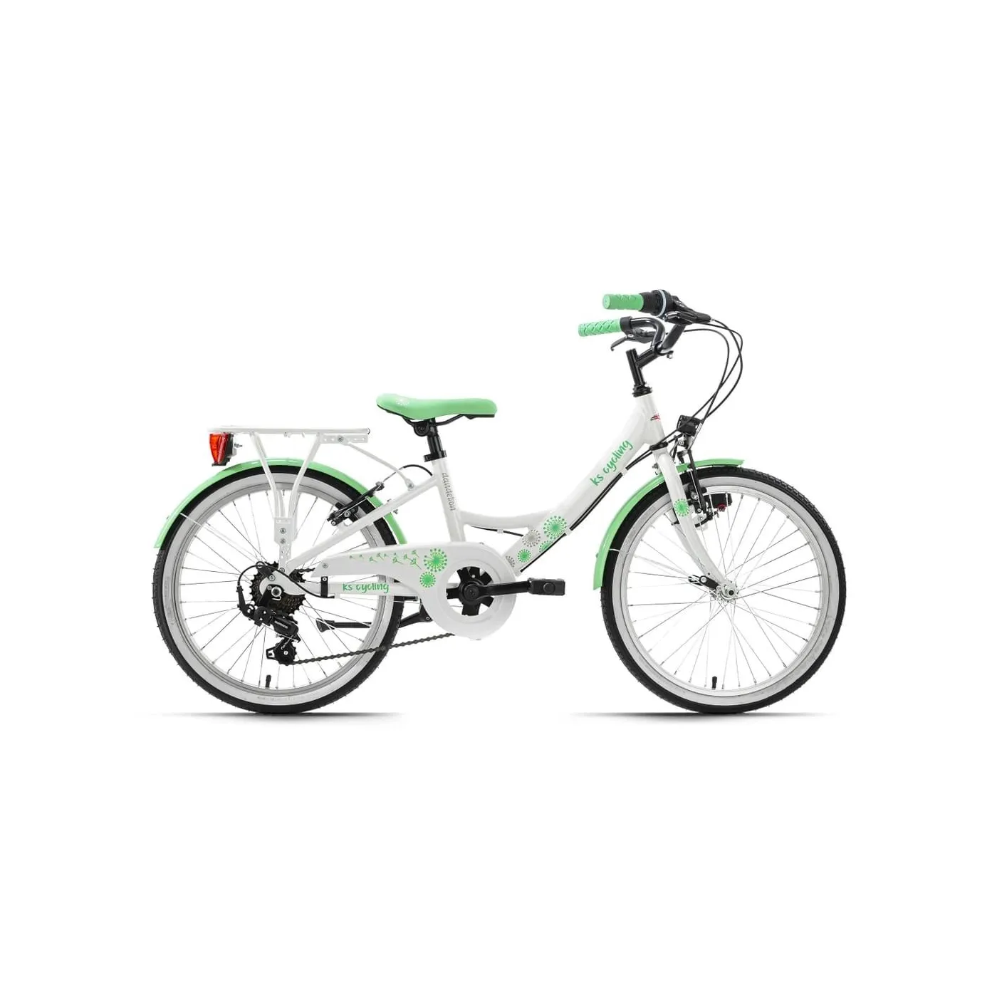 Dziewczęcy Rower Miejski 20 ALU 7 Biegów Światła