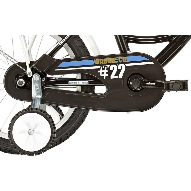 Dziecięcy Rower 12 Policja Koła Boczne 3+ Chłopiec