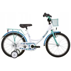 Dziecięcy Rower Dziewczęcy 16 Koszyk Kółka Boczne