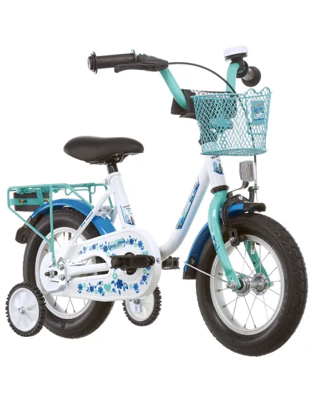 Dziecięcy Rowerek 12 Dziewczynki Koszyk Kółka boczne