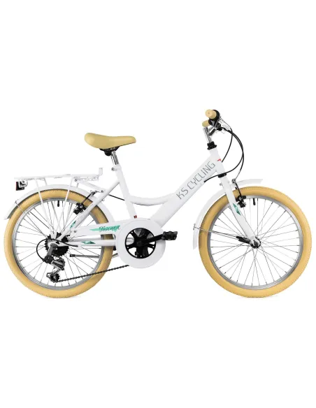 Dziecięcy Rowerek Miejski Dziewczynki 20 Damka 6 Biegów V Brake