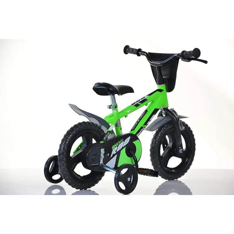 Dziecięcy Rower Miejski 12 Dino 3+ Kółka Boczne