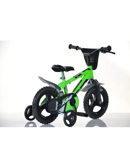 Dziecięcy Rower Miejski 12 Dino 3+ Kółka Boczne