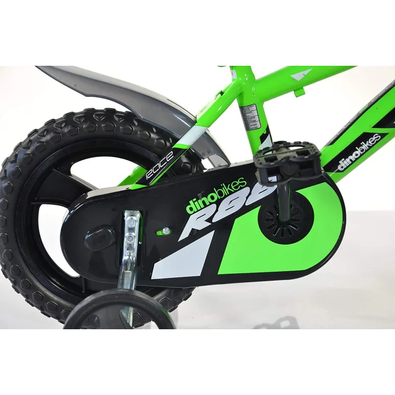 Dziecięcy Rower Miejski 12 Dino 3+ Kółka Boczne