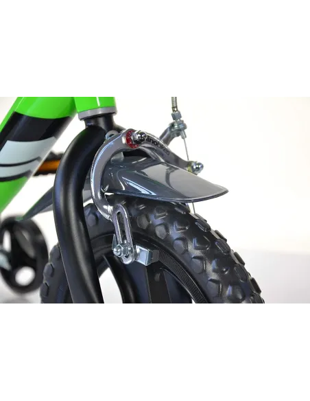 Dziecięcy Rower Miejski 12 Dino 3+ Kółka Boczne