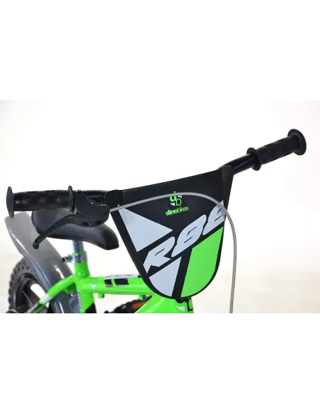 Dziecięcy Rower Miejski 12 Dino 3+ Kółka Boczne