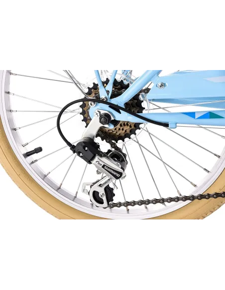 Rower Dziecięcy 20 Miejski 6 Bieg Bagażnik Błotnik