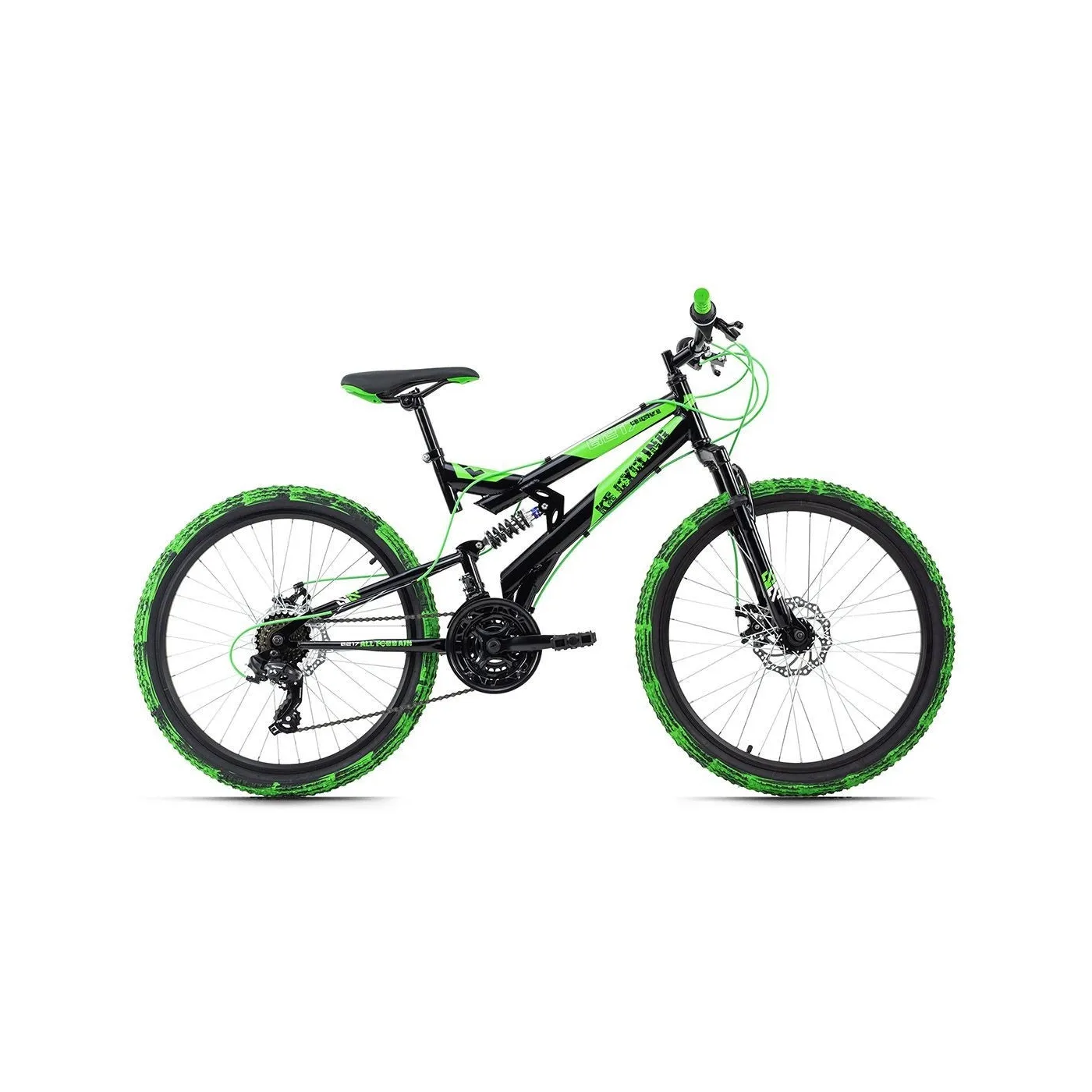 Chłopięcy Rower Dziecięcy Górski 24 Amortyzacja