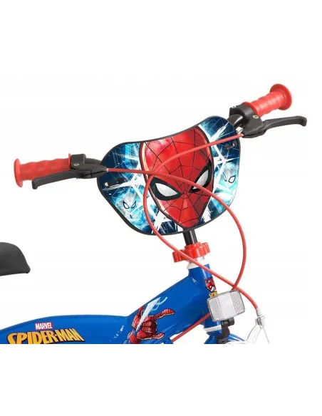 Rower Dziecięcy 14 Chłopięcy Koła Boczne Spiderman