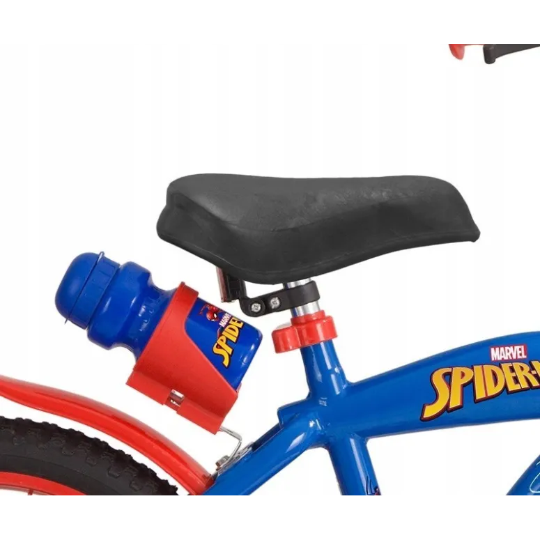 Rower Dziecięcy 14 Chłopięcy Koła Boczne Spiderman