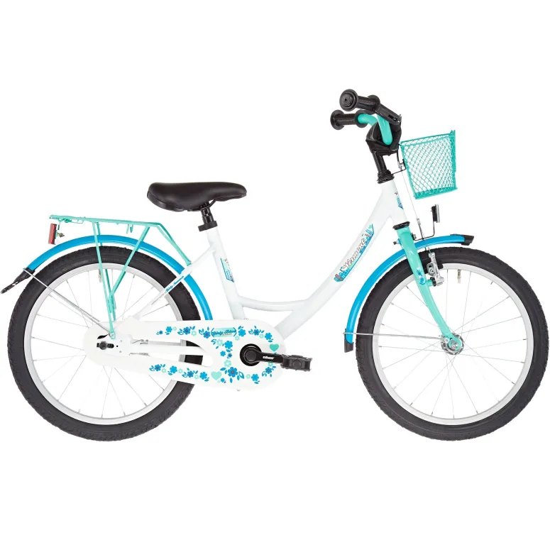 Dziecięcy Rower Miejski Dziewczęcy 18 Koszyk