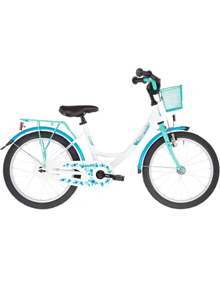 Dziecięcy Rower Miejski Dziewczęcy 18 Koszyk