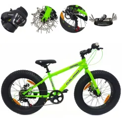 Rower Dziecięcy Fatbike 20 Stal Chłopięcy Tourney Tarcze Stopka