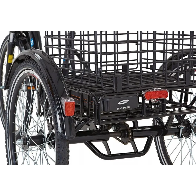 Trójkołowy Elektryczny Rower Miejski 250W Kosz