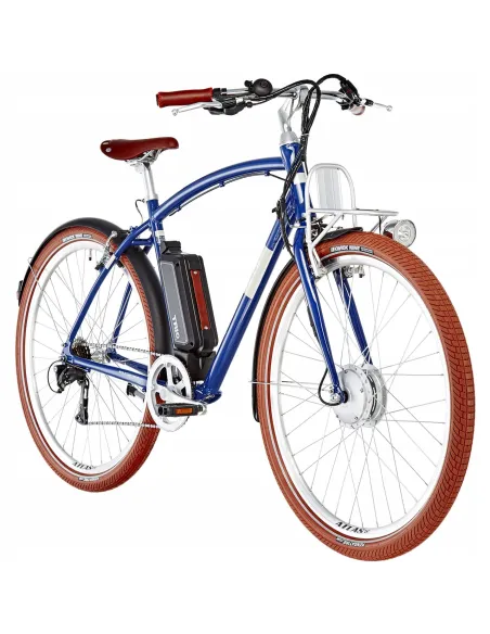 Elektryczny Rower Miejski Męski koła 28 Retro 250W