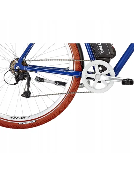 Elektryczny Rower Miejski Męski koła 28 Retro 250W