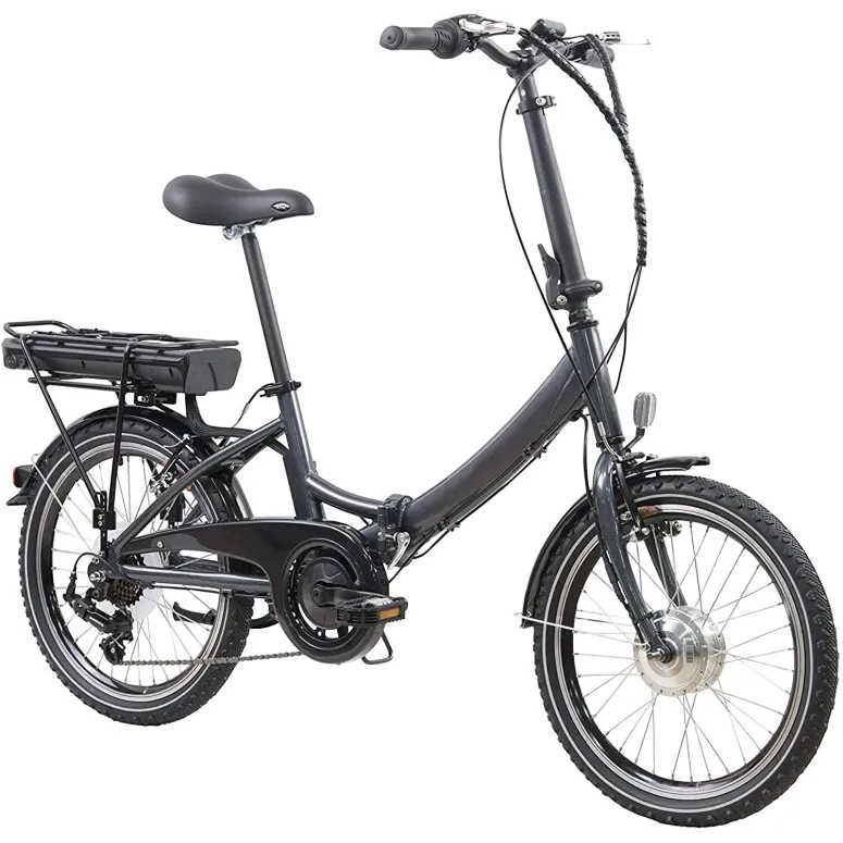 Składany Rower Elektryczny 20 Aluminiowy 7 Biegów