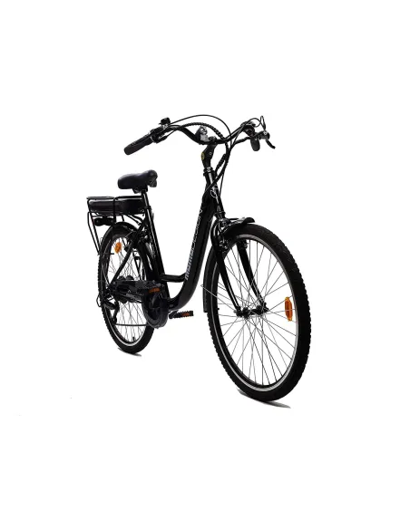 Elektryczny Rower Miejski 26 Wspomaganie 250W 3 Tryby Błotniki Bagażnik