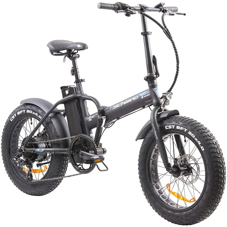 ALU Fatbike Elektryczny Rower Składany 20 TARCZE