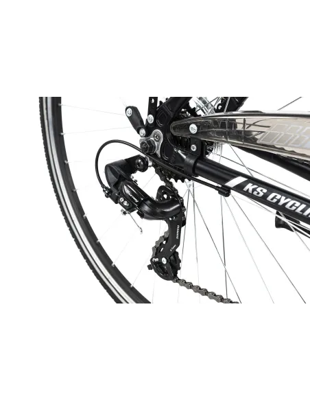 Rower Trekkingowy Męski 28 Aluminiowy Shimano Bagażnik Amortyzacja Światła