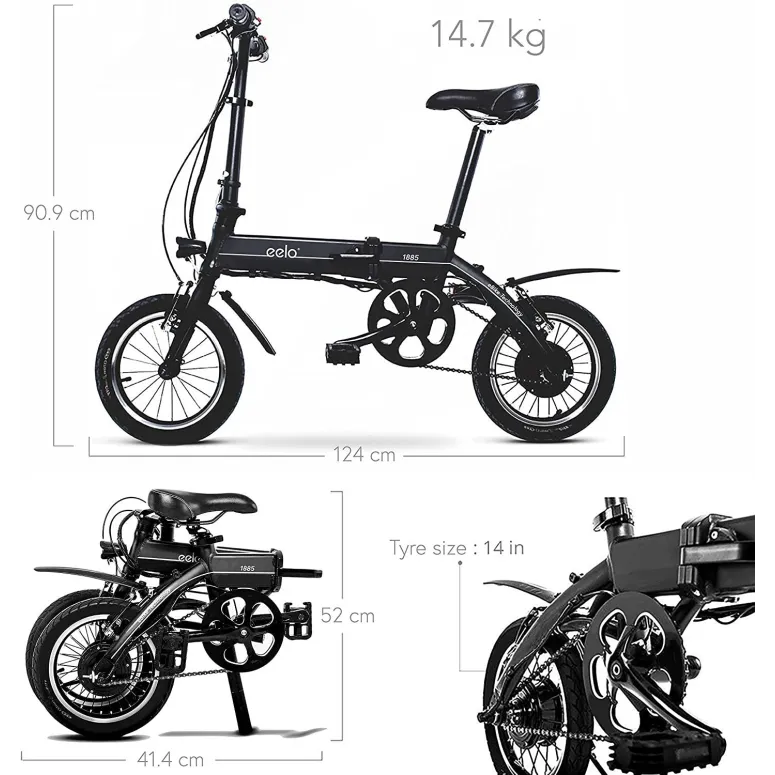 ALU Składany Rower Elektryczny 14 Składak Lekki