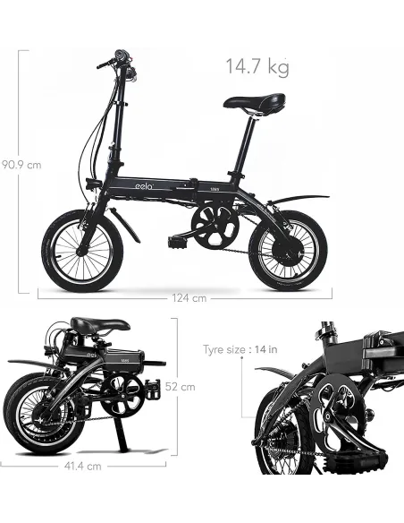 ALU Składany Rower Elektryczny 14 Składak Lekki