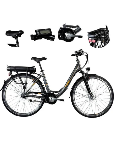 Elektryczny Rower Miejski 28 Alu Nexus 7 Wspomaganie Bagażnik Oświetlenie