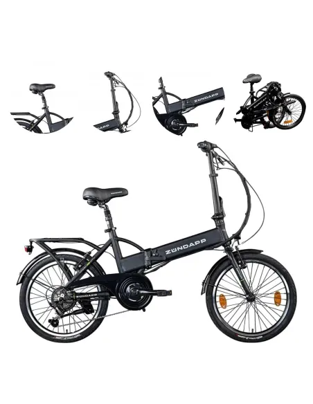 Elektryczny Rower Składany 20 Wspomaganie Składak 3 Tryby Revo Męski Damski