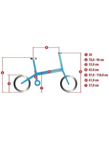 Rower Elektryczny Składany 20 ALU 250W 10,4Ah