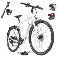 Rower Elektryczny Męski Trekkingowy 28 HEAD 250W Bafang Hydraulika Lekki