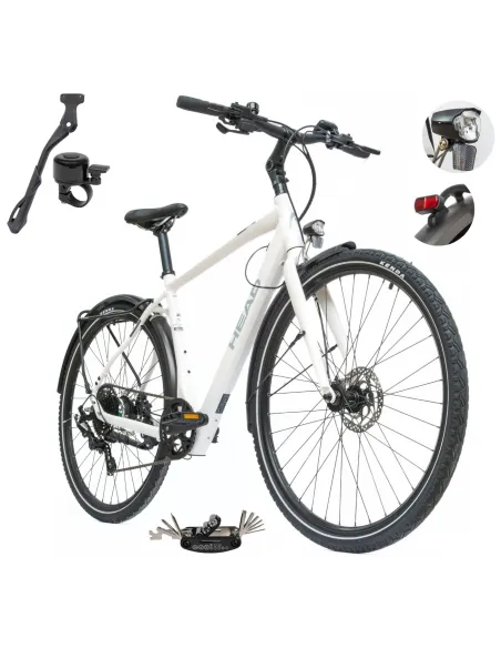 Rower Elektryczny Męski Trekkingowy 28 HEAD 250W Bafang Hydraulika Lekki