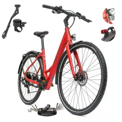 Rower Elektryczny Damski Trekkingowy 28 HEAD 250W Bafang Hydraulika Lekki