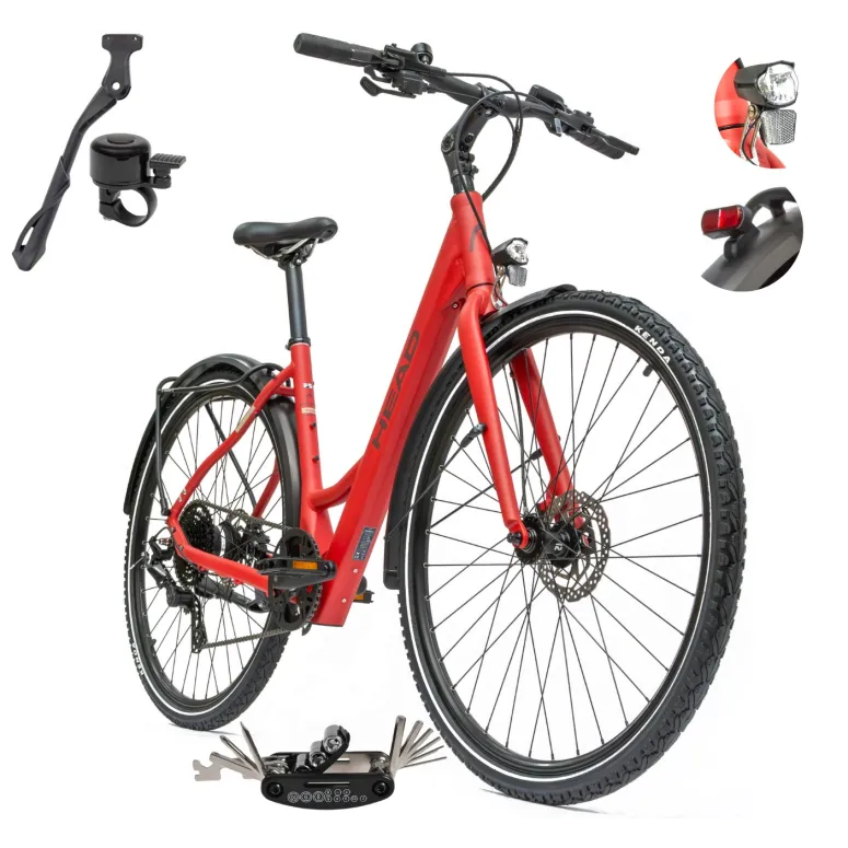 Rower Elektryczny Damski Trekkingowy 28 HEAD 250W Bafang Hydraulika Lekki