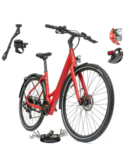 Rower Elektryczny Damski Trekkingowy 28 HEAD 250W Bafang Hydraulika Lekki