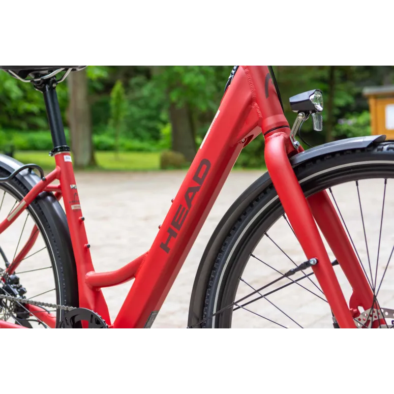 Rower Elektryczny Damski Trekkingowy 28 HEAD 250W Bafang Hydraulika Lekki