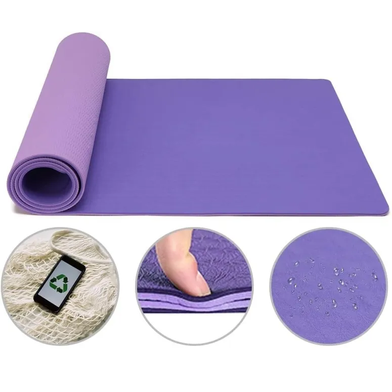 Mata Do Jogi Ćwiczeń FITNESS Good Nite Yoga Mat Fioletowa Antypoślizgowa