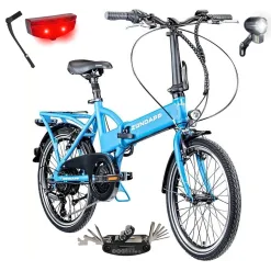 Elektryczny Rower Składany Miejski 20 ALU 250 W Składak Męski Damski Stopka