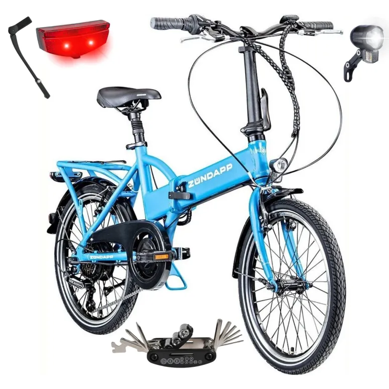 Elektryczny Rower Składany Miejski 20 ALU 250 W Składak Męski Damski Stopka