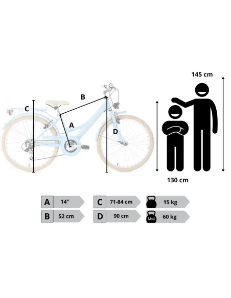 Rower Dziecięcy Miejski 24" Dziewczęcy SHIMANO Błotniki Bagażnik Światła