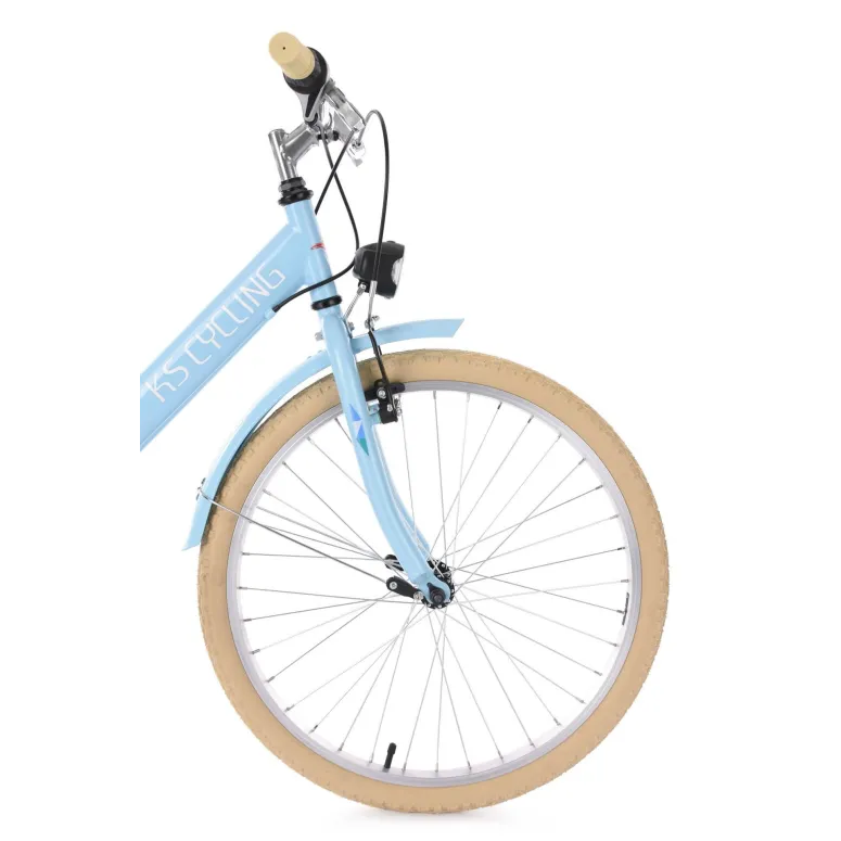 Rower Dziecięcy Miejski 24" Dziewczęcy SHIMANO Błotniki Bagażnik Światła