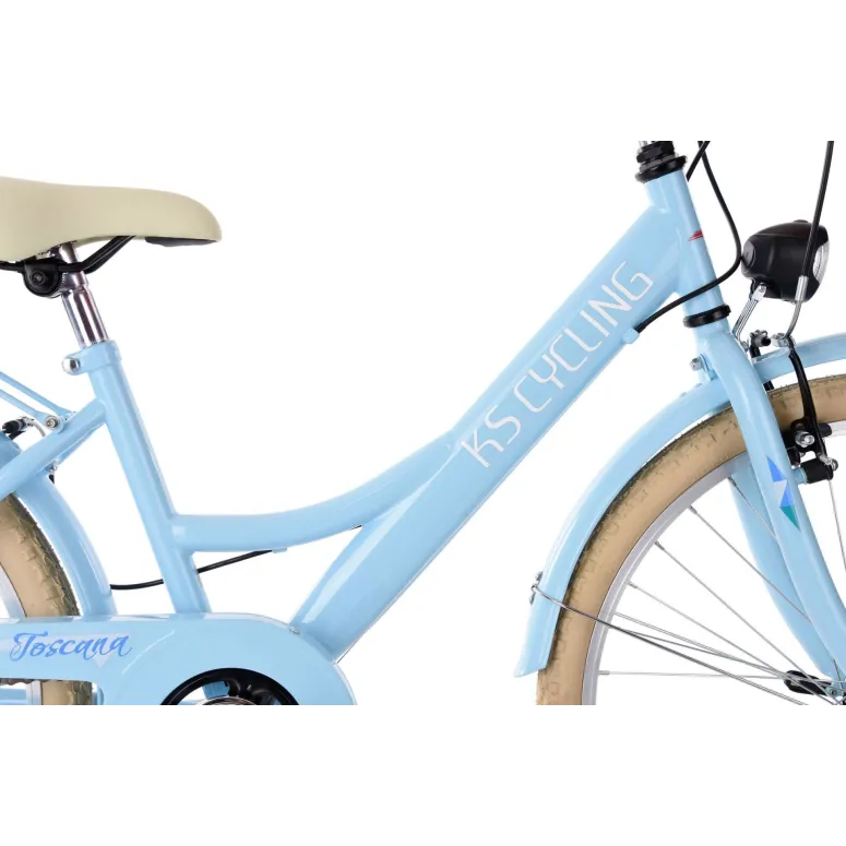 Rower Dziecięcy Miejski 24" Dziewczęcy SHIMANO Błotniki Bagażnik Światła