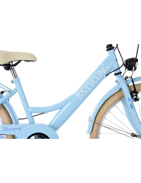 Rower Dziecięcy Miejski 24" Dziewczęcy SHIMANO Błotniki Bagażnik Światła