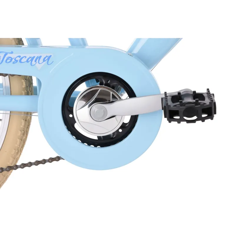 Rower Dziecięcy Miejski 24" Dziewczęcy SHIMANO Błotniki Bagażnik Światła