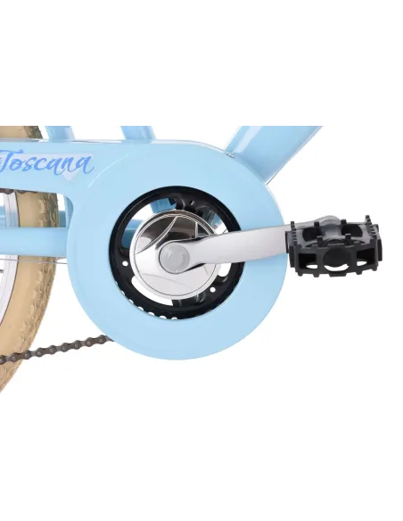 Rower Dziecięcy Miejski 24" Dziewczęcy SHIMANO Błotniki Bagażnik Światła