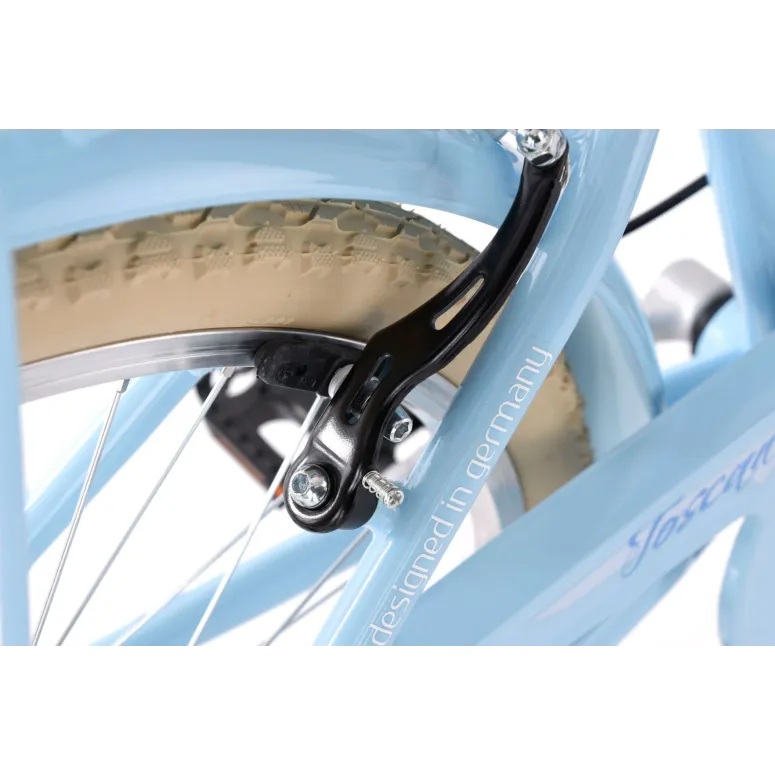 Rower Dziecięcy Miejski 24" Dziewczęcy SHIMANO Błotniki Bagażnik Światła